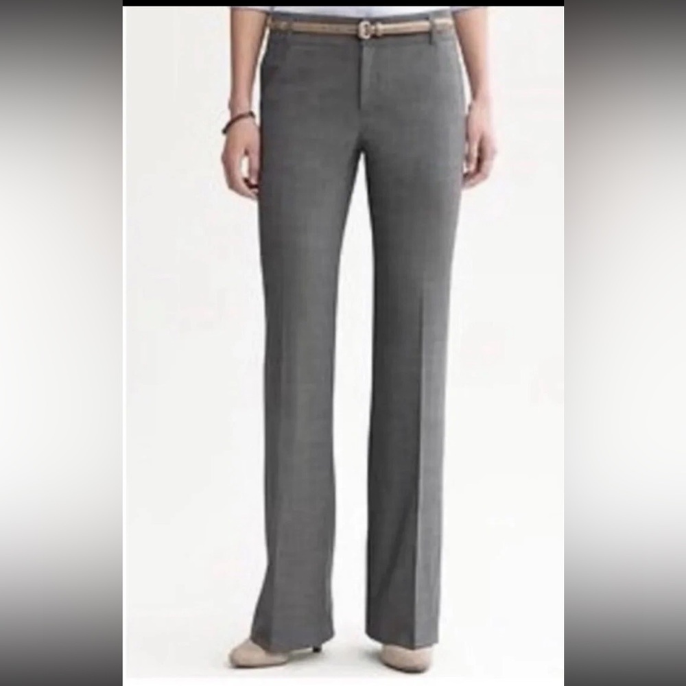 Banana Republic Charcoal Gray Women's Dress Pants in Martin Fit Stretch